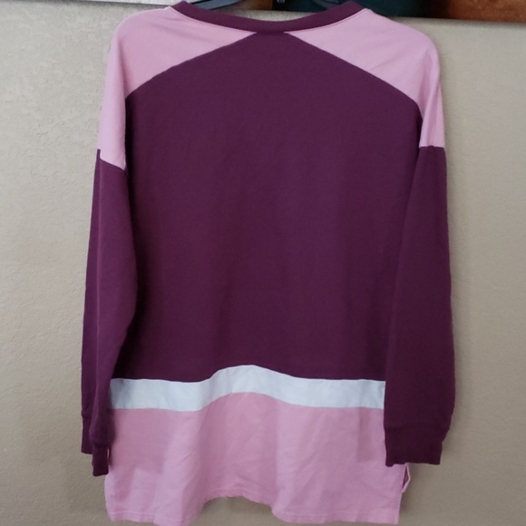 Burgundy/Pink Sweat Top - Picture 3 of 3